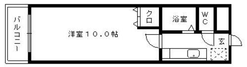 レジデンス高岩(1K/3階)の間取り写真