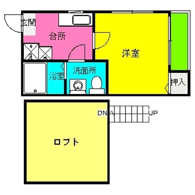 プライマリーステージ吉塚(1K/1階)の間取り写真