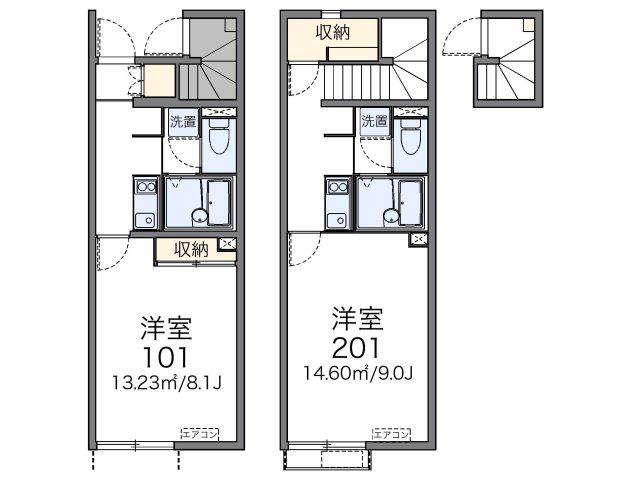 レオネクスト石原A(1K/1階)の間取り写真