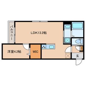 BIOTOP(1LDK/1階)の間取り写真