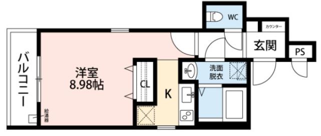 QUATRE SAISONS井尻 キャトルセゾン(1K/1階)の間取り写真