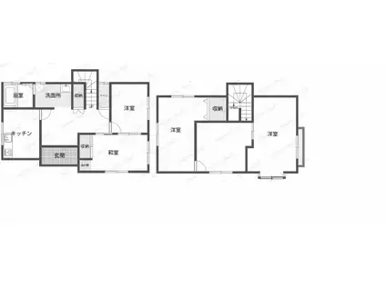伊予鉄道横河原線 いよ立花駅 徒歩29分 2階建 築40年(4DK)の間取り写真