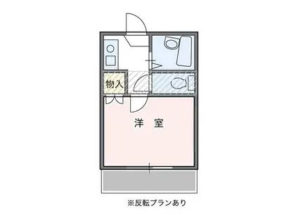 MASMAS(1K/1階)の間取り写真