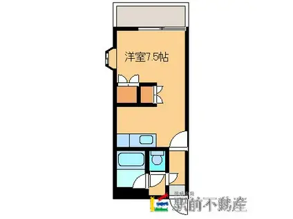 大正ビル(1K/2階)の間取り写真