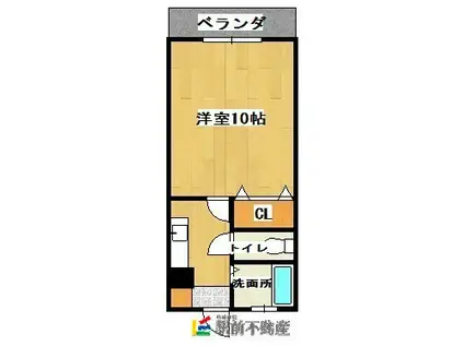 FT1038 A棟(1K/1階)の間取り写真