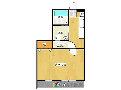 ブルームハイム(1K/3階)の間取り写真