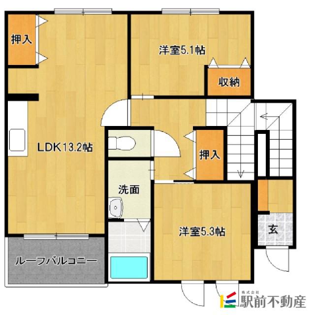 グレーシア・K(2LDK/2階)の間取り写真