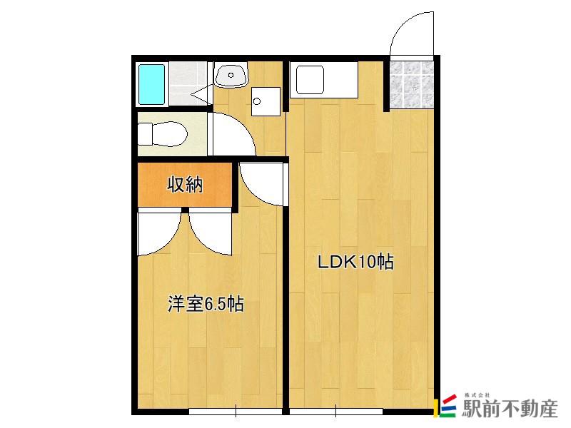 レジデンス田中(1LDK/1階)の間取り写真