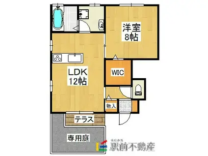 エスパシオアネーロ(1LDK/1階)の間取り写真