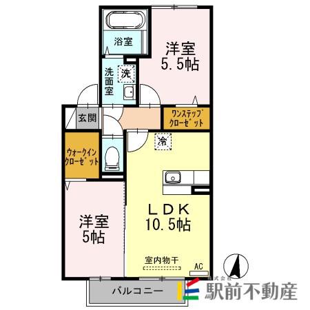 プレジール清楽(2LDK/2階)の間取り写真