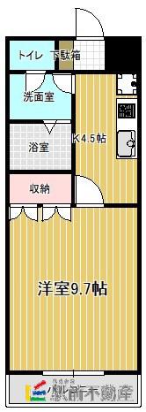 SOUNDGARDEN(1K/2階)の間取り写真