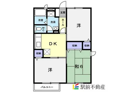 プロスペールN(3DK/2階)の間取り写真