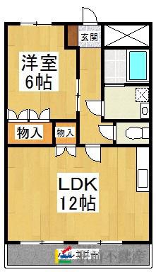 AND YOU(1LDK/1階)の間取り写真