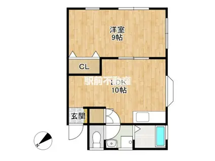 COURT M(1LDK/2階)の間取り写真