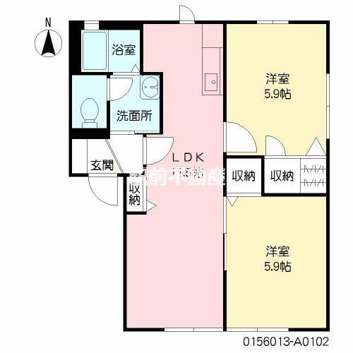 メゾン・ド・さくら(2LDK/1階)の間取り写真