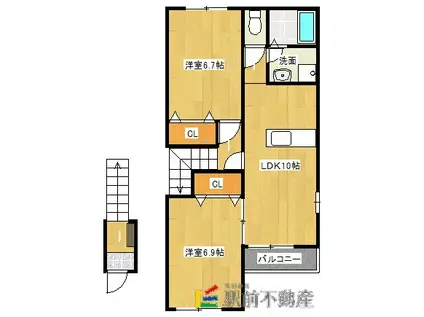 エクセレンスネオ(2LDK/2階)の間取り写真