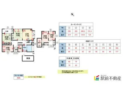 西鉄天神大牟田線 蒲池駅(福岡) 徒歩23分 2階建 築36年(6LDK)の間取り写真