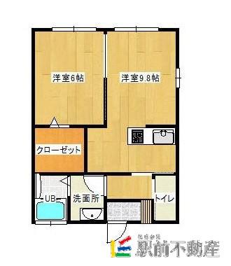 ハイムA&Y(1LDK/1階)の間取り写真
