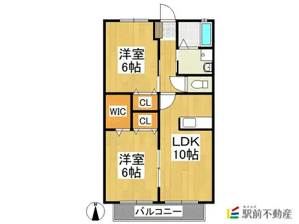 REGALO ET HIRO Ⅱ(2LDK/2階)の間取り写真