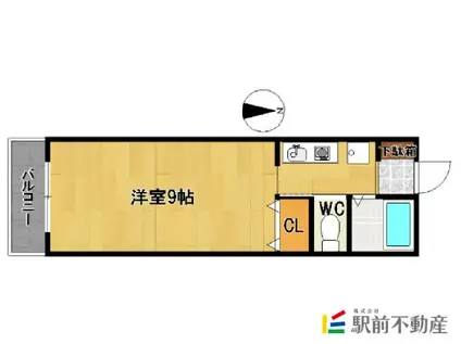 CSAP(1K/2階)の間取り写真