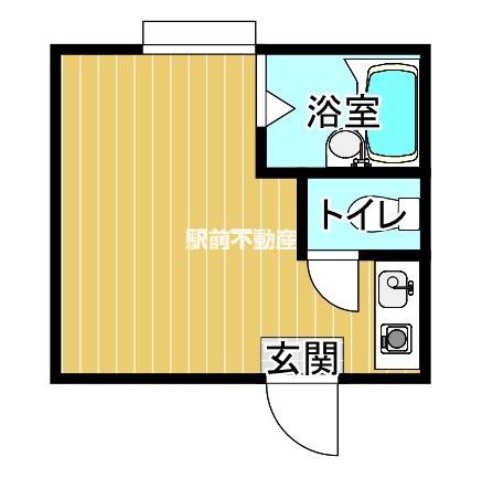 コーポ昴(ワンルーム/1階)の間取り写真