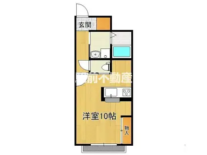 レオネクスト筑紫町(ワンルーム/1階)の間取り写真