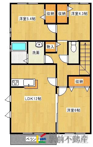 サールビア(3LDK/2階)の間取り写真