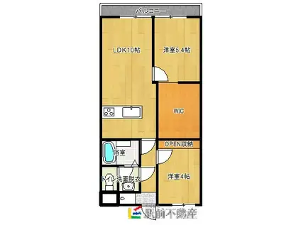 ラブラドール(2LDK/5階)の間取り写真