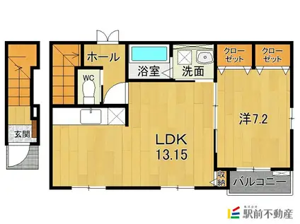 フォレスタ(1LDK/2階)の間取り写真
