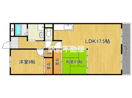 グレイシス(2LDK/7階)の間取り写真