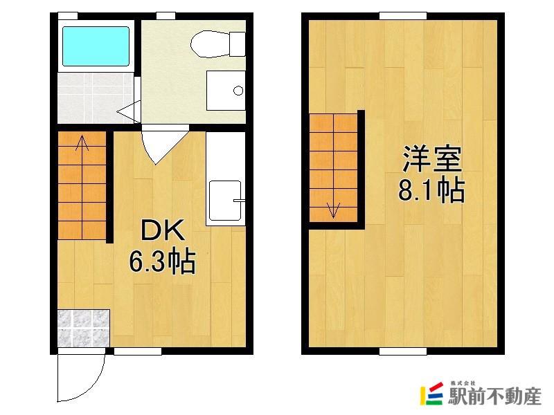 IKKA広川 A(1DK/1階)の間取り写真
