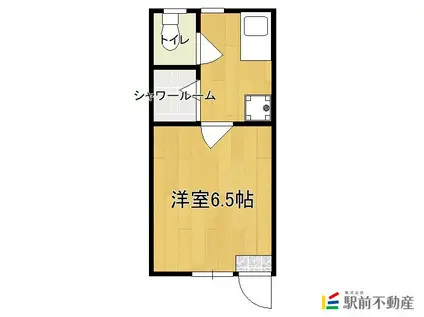 鹿児島本線 西牟田駅 徒歩14分 2階建 築5年(1K/2階)の間取り写真