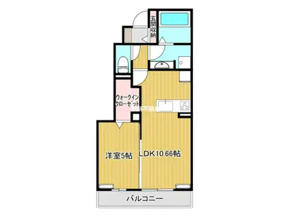 アテリア弐番館(1LDK/1階)の間取り写真