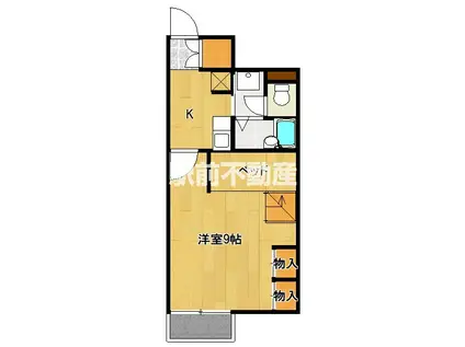 レオパレスシルカーヤ(1K/2階)の間取り写真