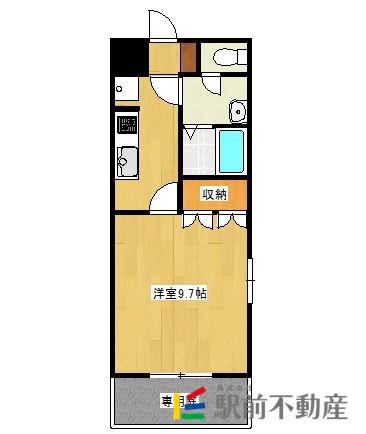 プロスパーガーデン(1K/1階)の間取り写真