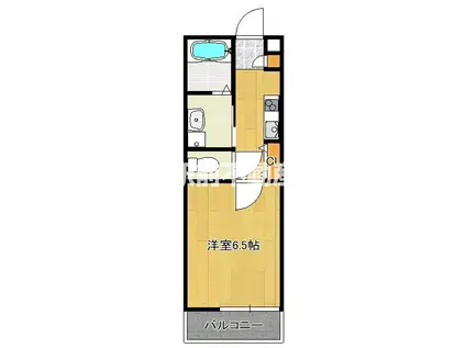 ユーコート櫛原(1K/2階)の間取り写真