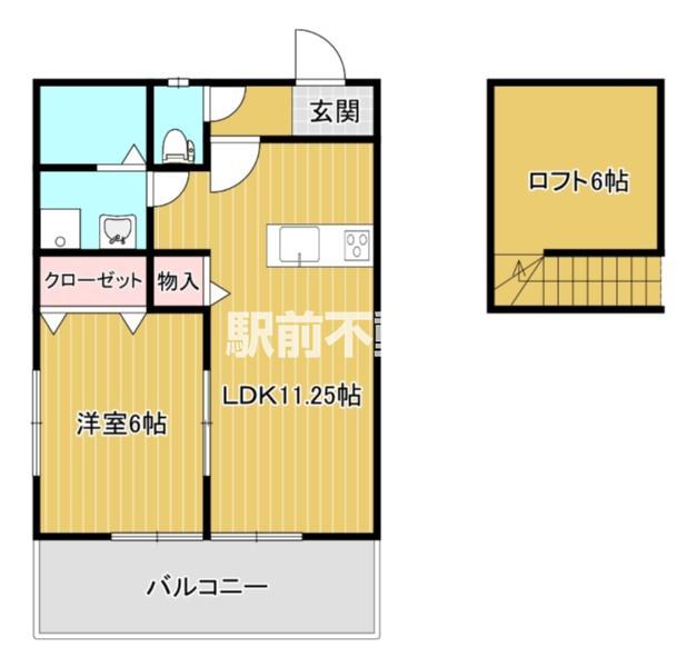 STYLE立花(1LDK/2階)の間取り写真