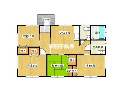 西鉄天神大牟田線 大溝駅 徒歩66分 1階建 築2年(4DK)の間取り写真