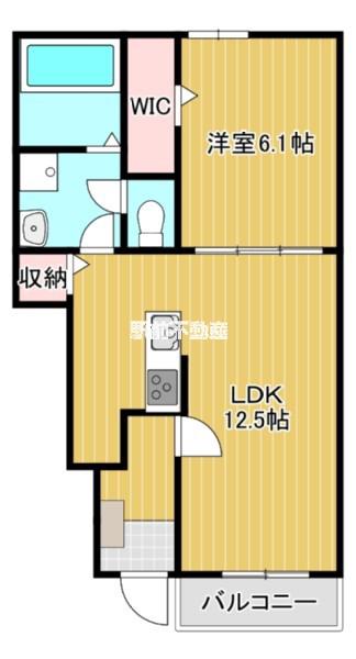 メゾンド瀬高 A(1LDK/1階)の間取り写真
