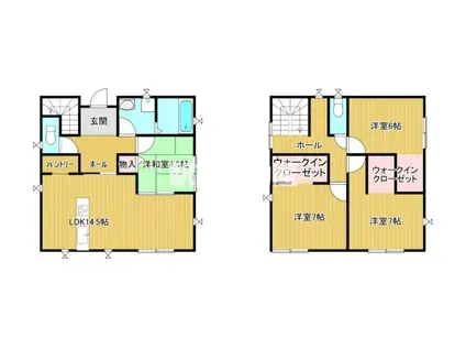 西鉄天神大牟田線 大善寺駅 徒歩63分 2階建 築8年(4LDK)の間取り写真