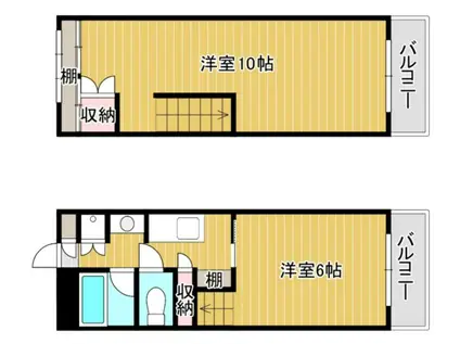 ウイングコート本町(1LDK/7階)の間取り写真