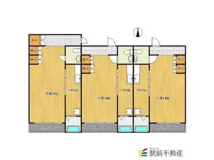 REGALO ET HIRO III(1DK/2階)の間取り写真