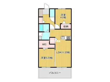 かけはた(2LDK/1階)の間取り写真