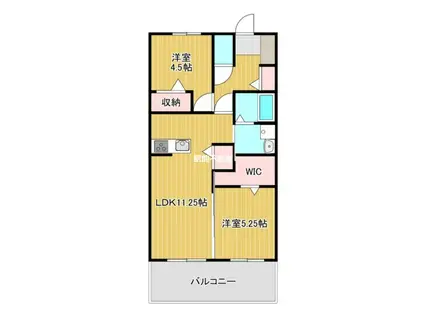 かけはた(2LDK/1階)の間取り写真