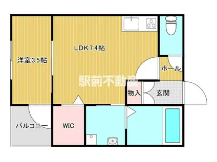 SK UNIVERSE 大正町(1DK/1階)の間取り写真