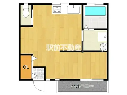 IFPARK(ワンルーム/1階)の間取り写真