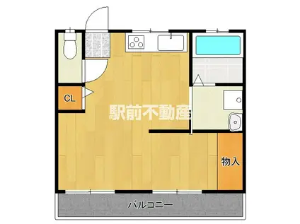 IFPARK(ワンルーム/2階)の間取り写真