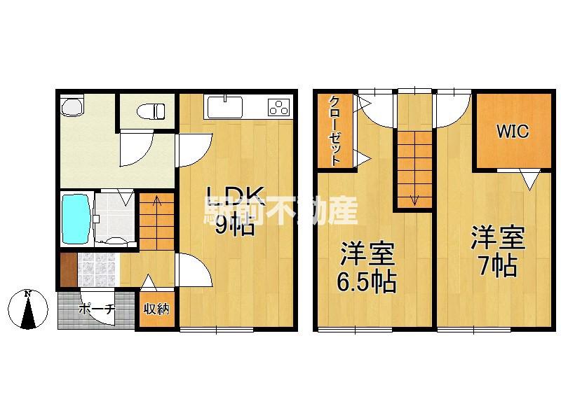 IKKA本町(2LDK/1階)の間取り写真