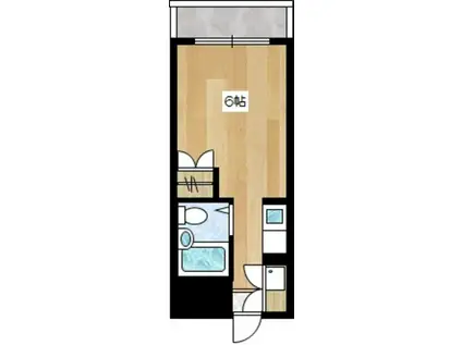 ホワイトパレスⅠ号館(ワンルーム/1階)の間取り写真