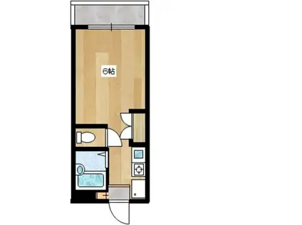 コンフォート山口Ⅱ(1K/1階)の間取り写真